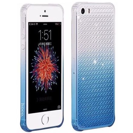 Hoco - Diamond series színátmenetes gyémánt mintás iPhone 5/5s/se tok - kék