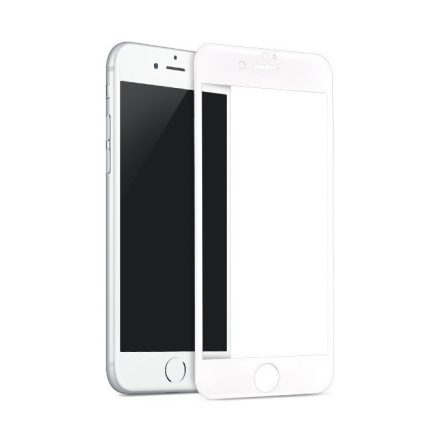 Hoco - Flexible series 3D PET kerettel IPhone 7  kijelzővédő üvegfólia - fehér (GH3)
