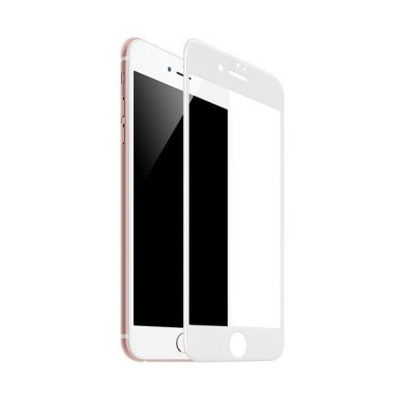 Hoco - Nano series keretes prémium iPhone 7 Plus kijelzővédő üvegfólia - fehér (GH7)