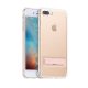 Hoco - Magnetic series erősített szilikon iPhone 7 Plus/iPhone 8 Plus védőtok mágneses kitámasztóval - rozéarany