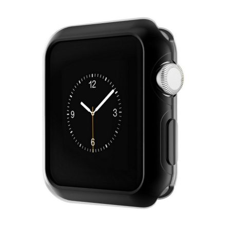 Hoco - okos óra galvanizált TPU védőtok Apple Watch Series 2/Series 3 42 mm - fekete
