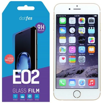 Dotfes E02 iPhone 6/6S Plus Anti-Blue Sima Üvegfólia
