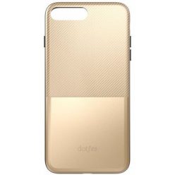   Dotfes G02 iPhone 6/6S (4,7") arany carbon prémium hátlap tok