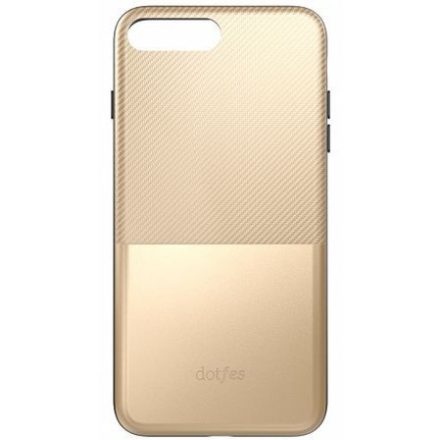 Dotfes G02 iPhone 6/6S (4,7") arany carbon prémium hátlap tok