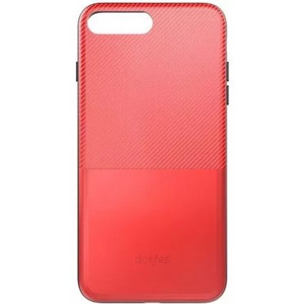 Dotfes G02 iPhone 6/6S Plus (5,5") piros carbon prémium hátlap tok