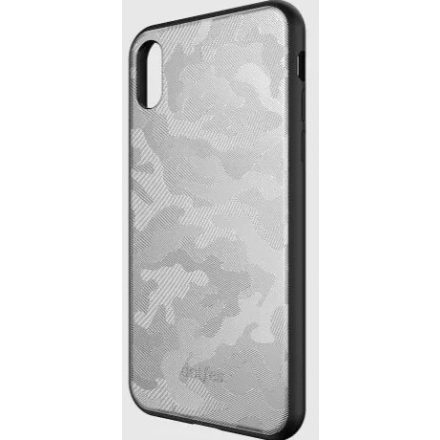 Dotfes G07 iPhone X/XS Camouflage Tok - Silver