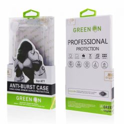   Green On Anti Burst Apple iPhone 13 Pro Max Ütésálló hátlapi tok - átlátszó