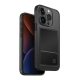 Uniq Air Fender ID Apple iPhone 15 Pro Max Szilikon tok kártya tartóval - Füst
