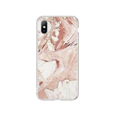 iPhone 12 Pro Max Szilikon tok Wozinsky márvány mintás- pink