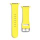 APS Silicone Apple Watch 42/44/45/49 mm szilikon szíj csattal - Citromsárga