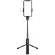 Prémium selfie bot, 19 - 104 cm, 360°-ban forgatható, exponáló gombbal, bluetooth-os, tripod állvány funkció, világítással, fekete