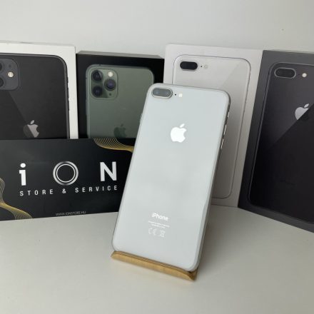 Apple iPhone 8 Plus 64GB Újszerű - Silver - Dobozzal, 1év iON Store garanciával