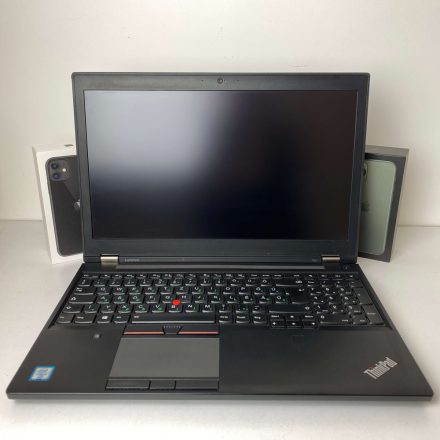 Lenovo P50 15.6" IPS használt notebook - Fekete (intel i7-6820HQ/16GB DDR4/NVidia Quadro M2000M GDDR5/500GB SSD/Windows 10 Pro)