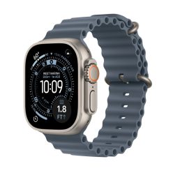   Apple Watch Ultra 3 GPS+Cellular 49mm Natural Titanium with Anchor Blue Ocean Band (MEWH4QH/A)