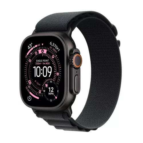 Apple Watch Ultra 3 GPS+Cellular 49mm Black Titanium with Alpine Loop Strap - Large (MF0X4QH/A)