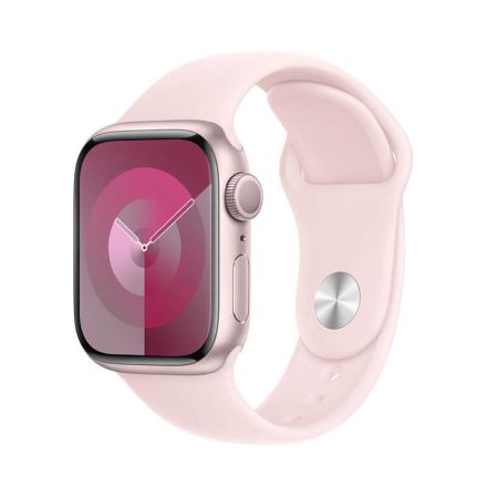 Apple Watch Series 9 GPS 41 mm Pink Aluminium Case with Sport Band S/M - Pink (MR933QH/A)