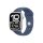 Apple Watch Series 10 GPS 42 mm Ezüst alumíniumtok, denim sportszíj - M/L (MWWC3QH/A)