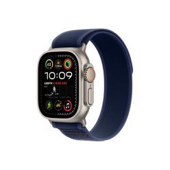   Apple Watch Ultra 2 GPS+Cellular 49mm Natural Titanium with Blue Trail Loop Strap - M/L (MX4L3CM/A)
