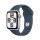 Apple Watch SE (2024) GPS 44mm Silver Aluminium Case with Sport Band M/L - Storm Blue (MXER3QH/A)