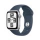 Apple Watch SE (2024) GPS 44mm Silver Aluminium Case with Sport Band M/L - Storm Blue (MXER3QH/A)