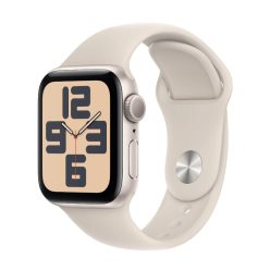   Apple Watch SE (Gen 2) 2024 GPS 44mm Starlight Aluminium Case with Sport Band M/L - Starlight (MXEV3QH/A)