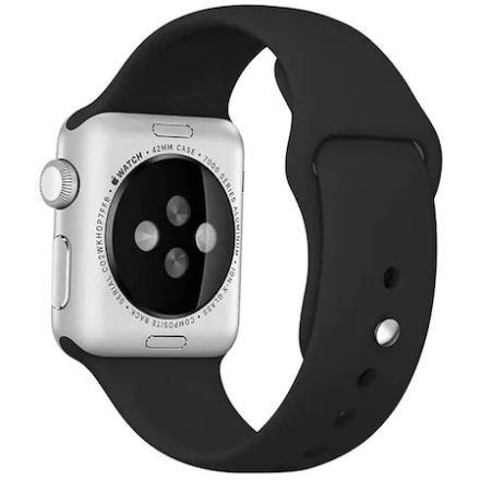 Apple Watch 38/40/41 mm Sport Band Szilikon Szíj - Fekete
