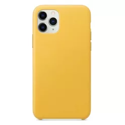 PM - Apple iPhone 11 Pro Max hátlapi szilikon tok - Sárga