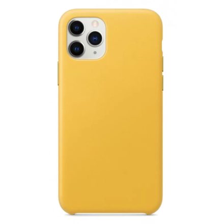 PM - Apple iPhone 11 Pro Max hátlapi szilikon tok - Sárga