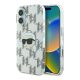 Karl Lagerfeld IML Karl Head Electroplated iPhone 16 kemény hátlap tok, átlátszó KLHCP16SHKLPKHT