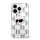 Karl Lagerfeld IML Karl Head Electroplated iPhone 16 Pro kemény hátlap tok, átlátszó KLHCP16LHKLPKHT