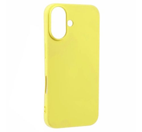 Phoner Apple iPhone 16 Plus szilikon tok, szilikon tok, sárga