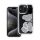 Teddy Bear iPhone 14 Pro csillogó köves tok, ezüst