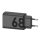 Moto Etron USB-C hálózati töltő kábellel, 68W, fekete