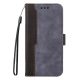 Apple Wooze Colour Wallet iPhone 16 Pro Max oldalra nyíló tok, stand, kártyatartóval, kézpánttal, szürke