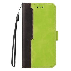   Apple Wooze Colour Wallet iPhone 16 Pro Max oldalra nyíló tok, stand, kártyatartóval, kézpánttal, zöld