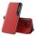 Apple Wooze FashionBook iPhone 16 Pro Max oldalra nyíló tok, stand, piros