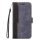 Apple Wooze Colour Wallet iPhone 16 Pro oldalra nyíló tok, stand, kártyatartóval, kézpánttal, szürke