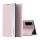 Apple Wooze Silver Line iPhone 16 Pro oldalra nyíló tok, stand, rózsaszín