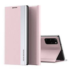   Apple Wooze Silver Line iPhone 16 oldalra nyíló tok, stand, rózsaszín