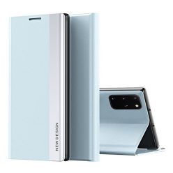   Apple Wooze Silver Line iPhone 16 oldalra nyíló tok, stand, világoskék