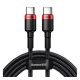 Baseus Cafule USB-C adatkábel, 100W 2m, fekete