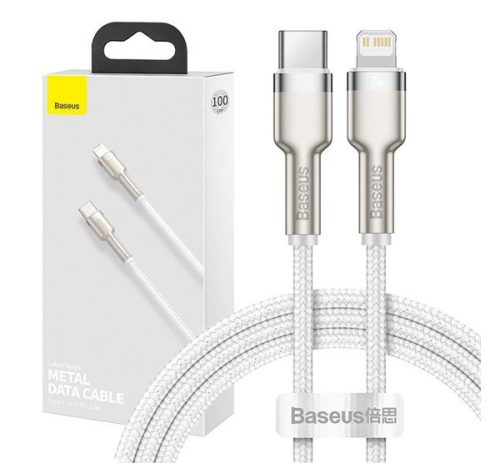 Baseus Baseus Cafule USB-C - Lightning kábel, 20W, 1m, fehér