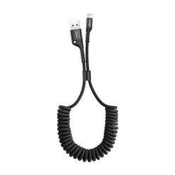   Baseus Fish eye USB / Lightning adat/töltőkábel, 23cm-1m, Fekete