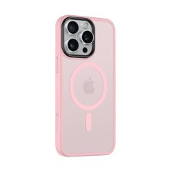   Tactical MagForce Hyperstealth iPhone 15 Pro Max hátlap tok, áttetsző/rózsaszín