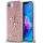 Guess PU Fixed Glitter 4G Metal Logo Apple iPhone 16e hátlap tok, rózsaszín