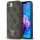 Guess PU 4G Strass Triangle Metal Logo Apple iPhone 16e MagSafe hátlap tok, barna