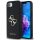 Guess PU Grained 4G Metal Logo Apple iPhone 16e hátlap tok, fekete