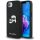 Karl Lagerfeld Fixed Glitter Ikonik Metal Pin Apple iPhone 16e hátlap tok, fekete