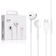 Apple EarPods gyári headset USB Type-C csatlakozóval MYQY3ZM/A, fehér