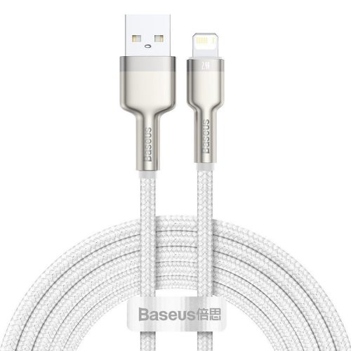 Baseus Cafule USB-Lightning kábel, 2,4A, 2m, fehér